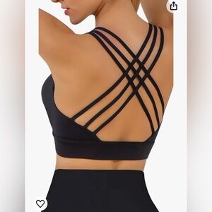 Botel Sports Criss Cross Back Strap Bras for Women, Comfort Support Bra